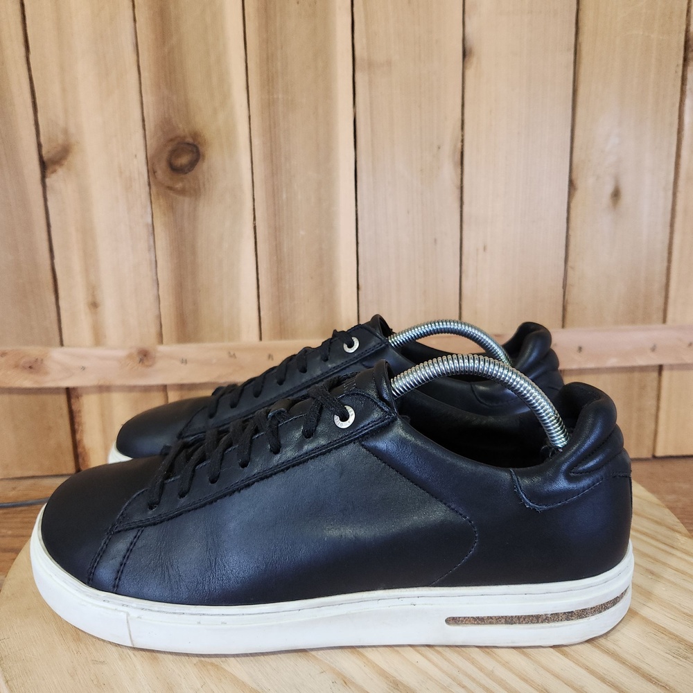 Birkenstock Bend Shoes Mens Size 10 43 Black Leather Casual Sneakers Comfort
